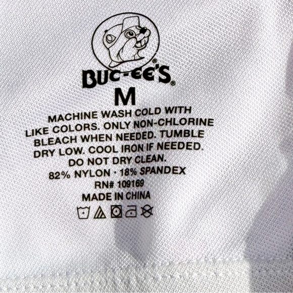 Buc-ee's NEW Tie Dye Logo Cropped Bikini Swim Top Size Medium - Picture 3 of 6